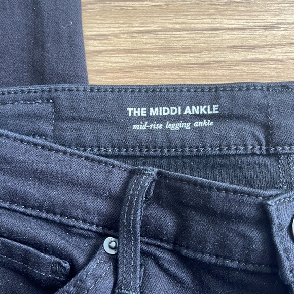 Ag Adriano Goldschmied The Middi Ankle Legging Ankle Jeans Black - Picture 7 of 16